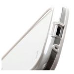 Bumper para Galaxy S4 Mini i9190 de TPU com Plstico - Branco com Transparente