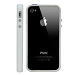 Bumper para iPhone 4 e 4S de TPU - Branco