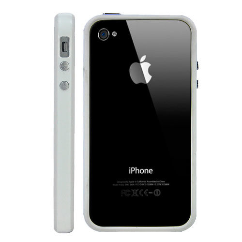 Imagem de Bumper para iPhone 4 e 4S de TPU - Branco