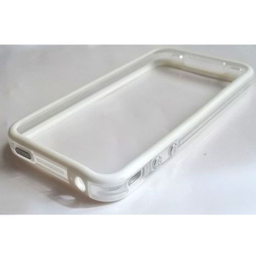 Bumper para iPhone 4 e 4S de TPU - Dual Color Branco