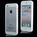 Bumper para iPhone 5 e 5S de TPU - Branco