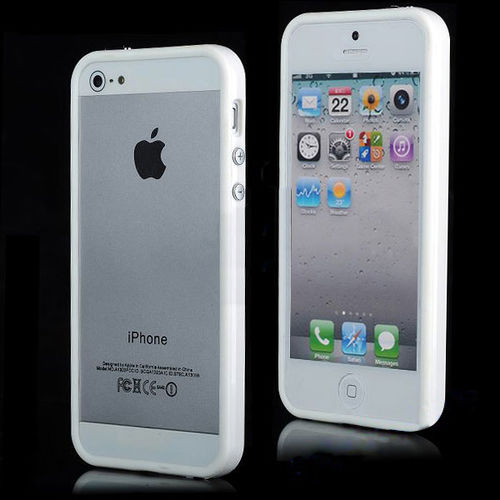 Imagem de Bumper para iPhone 5 e 5S de TPU - Branco