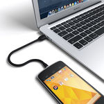 Cabo de dados Flexvel Micro USB 15cm - KinGo