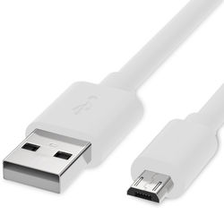 Cabo de Dados Micro USB 3A de 1 metro | Branco | KD28S