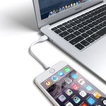 Cabo de dados para iPhone e iPad Lightning 30cm - Hrebos | Branco