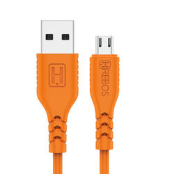 Cabo de Dados USB V8 3.0A 1m Colorido Hrebos - HS-56