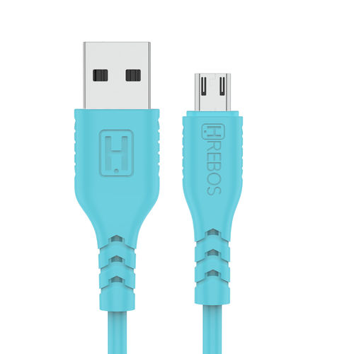 Cabo de Dados USB V8 3.0A 1m Colorido Hrebos - HS-56