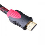 Cabo HDMI x HDMI 1,5 metros - Verso 1.4 - 3D | Preto com Vermelho