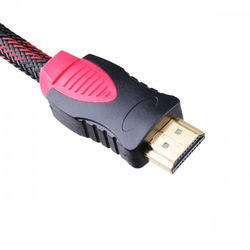 Cabo HDMI x HDMI 1,5 metros - Versão 1.4 - 3D | Preto com Vermelho