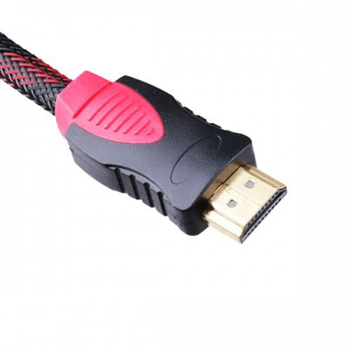 Imagem de Cabo HDMI x HDMI 1,5 metros - Verso 1.4 - 3D | Preto com Vermelho