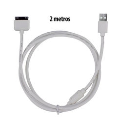 Cabo para iPhone 4 e 4S USB de 2 metros - Kingo | Branco