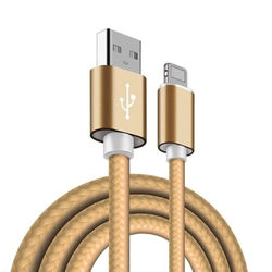 Cabo para iPhone e iPad Lightning de Corda 2.8A de 2 metros | Hrebos