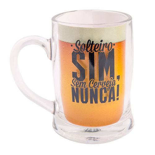 Imagem de Caneco Chopp - Solteiro Sim, Sem Cerveja Nunca