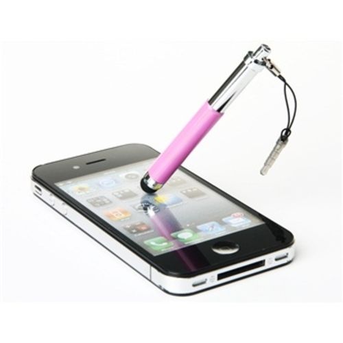 Imagem de Caneta Stylus para Smartphone e Tablet Compacta com Plug Fone de Ouvido - Rosa