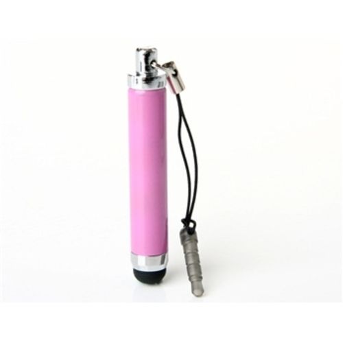 Caneta Stylus para Smartphone e Tablet Compacta com Plug Fone de Ouvido - Rosa