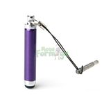 Caneta Stylus para Smartphone e Tablet Compacta com Plug Fone de Ouvido - Roxo