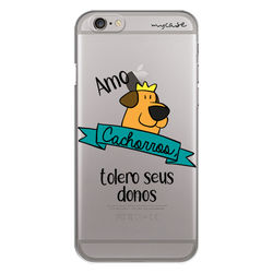 Capa para celular - Amo Cachorros, Tolero Seus Donos.