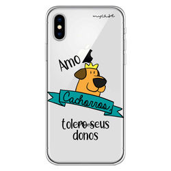 Capa para celular - Amo Cachorros, Tolero Seus Donos.