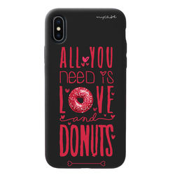 Capa para celular Black Edition - All you need is love and donuts