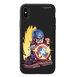 Capa para celular Black Edition - Avengers | Capitão América