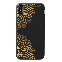 Capa para celular Black Edition - Mandala Dourada