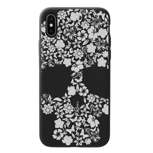 Imagem de Capa para celular Black Edition - Skull flower