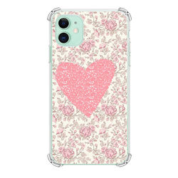 Capa para Celular - Coração Floral