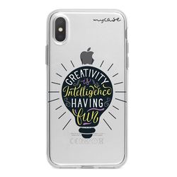 Capa para celular - Creativity is Intelligence Having Fun