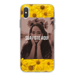 Capa para celular - Foto e Flores | Personalizada - Filtro Sépia