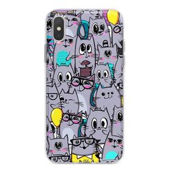 Capa para celular - Gatos Cinzas