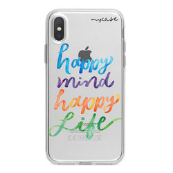 Capa para celular - Happy Mind, Happy Life
