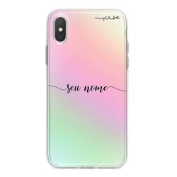 Capa para celular Holográfica - Com Nome Manuscrito