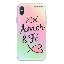 Capa para Celular Holográfica - Amor e fé.