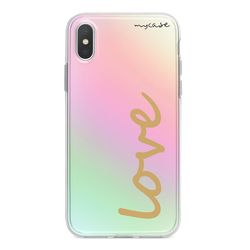 Capa para celular Holográfica - Love Gold