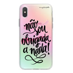 Capa para Celular Holográfica - Não sou obrigada a nada