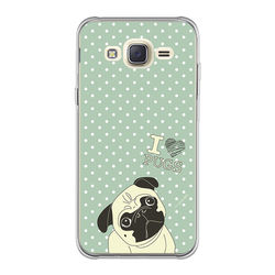 Capa para celular - I Love Pugs