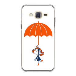 Capa para Celular - Menina Guarda-Chuva