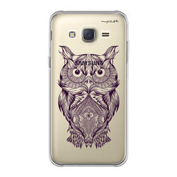 Capa para Celular - Coruja Colorful Dark Purple