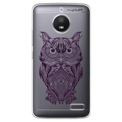 Capa para Celular - Coruja Colorful Dark Purple
