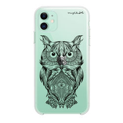 Capa para Celular - Coruja Colorful Smoky Black