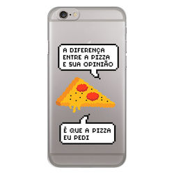 Capa para Celular - Diferença entre pizza e sua opinião