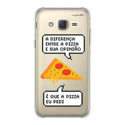 Capa para Celular - Diferença entre pizza e sua opinião