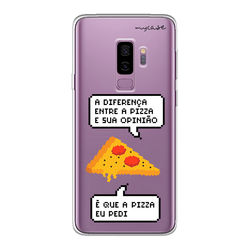 Capa para Celular - Diferença entre pizza e sua opinião