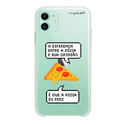 Capa para Celular - Diferença entre pizza e sua opinião