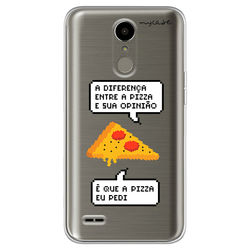 Capa para Celular - Diferença entre pizza e sua opinião