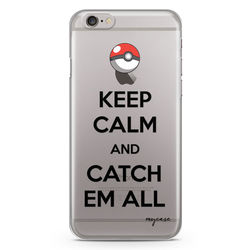 Capa para Celular - Keep Calm and Catch Em All