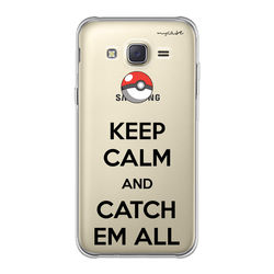 Capa para Celular - Keep Calm and Catch Em All