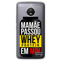 Capa para Celular - Mamãe passou whey em mim.