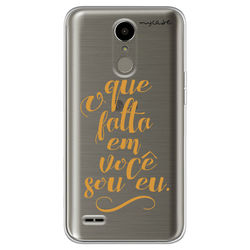 Capa para Celular - O que falta em você sou eu.