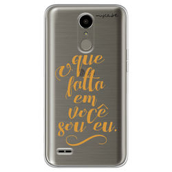 Capa para Celular - O que falta em você sou eu.